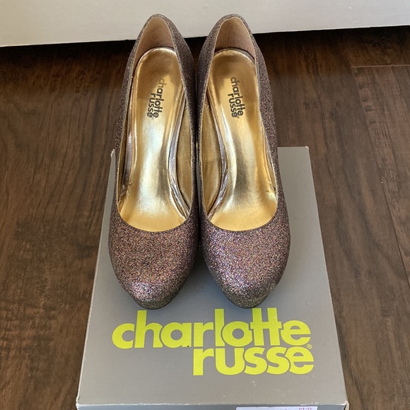 Charlotte Russe Multi Colored Glitter Heel - Picture 2 of 3